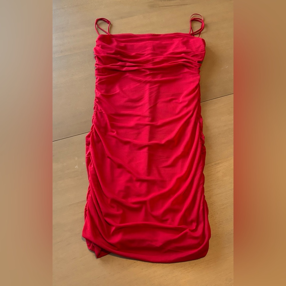 Garage Vibrant Red Mini Dress